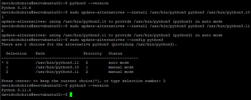 Cómo instalar la última versión de Python en Ubuntu ochobitshacenunbyte